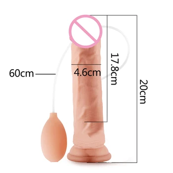 Realistic Penis Spray Water Dildo Soft Ejaculation Cock with Ball Adult Sex Toys for Women Masturbator Pussy Fake Penis Dildos 4