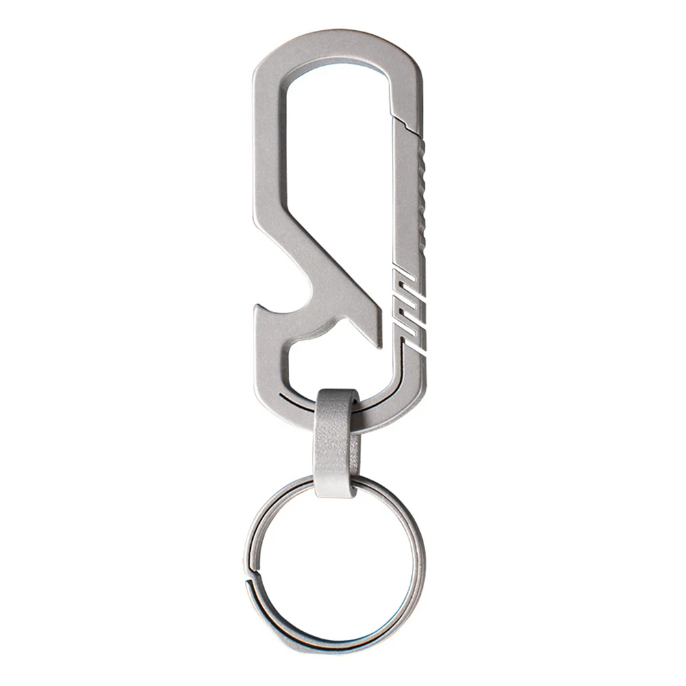 

Bottle Opener Hanging Buckle Accessories Camping Tool Durable Key Chain Backpack Practical Hiking Titanium Alloy Multifunctional