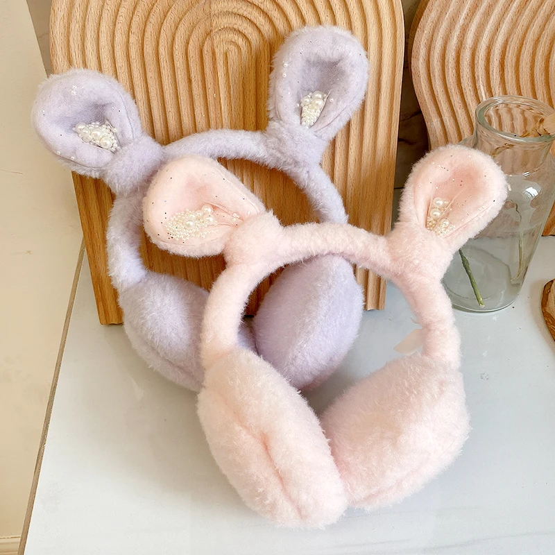 Autumn and Winter Children's Solid Color Earmuffs Keep Warm Girls Headphones Warm and Comfortable Ski Earmuffs Fashion