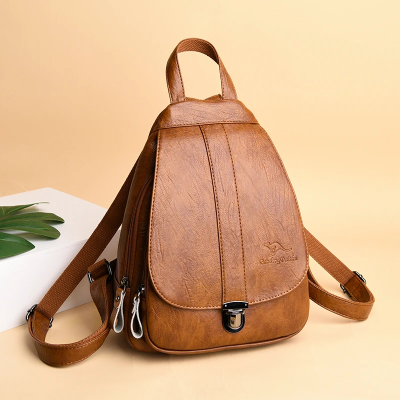 Роскошный женский рюкзак с защитой от кражи, высококачественный кожаный рюкзак, красивая стильная сумка на плечо, рюкзак для путешествий, женский рюкзак