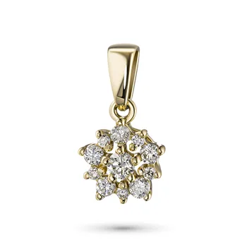 

Pendant made of yellow gold with diamonds e0301pd10177200