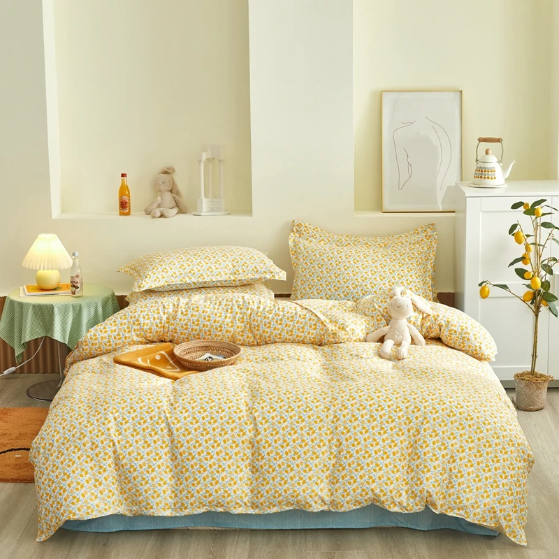 Комплект постельного белья в пасторальном стиле пододеяльник 220x240 с наволочкой