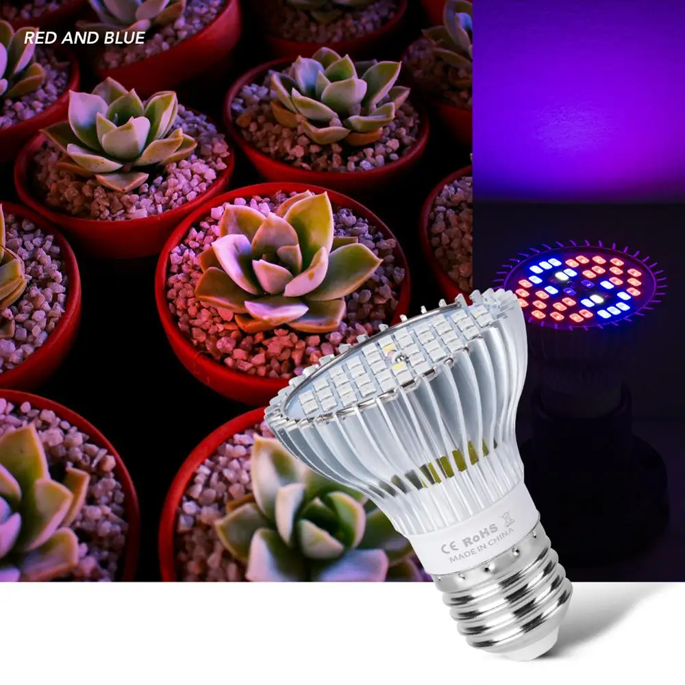

Led Growing Bulb Led Full Spectrum Plants Light E27 Flower Lighting Lamp 30W 50W 80W Fitolampy Led Indoor Plant Grow Tent Light
