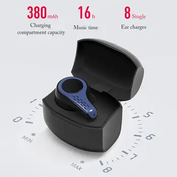 

S9 TWS 5.0 Wireless Stereo Bluetooth 5.0 Earphone Mini Invisible Sports Headphone Headset With Single Ear Charging Compartment