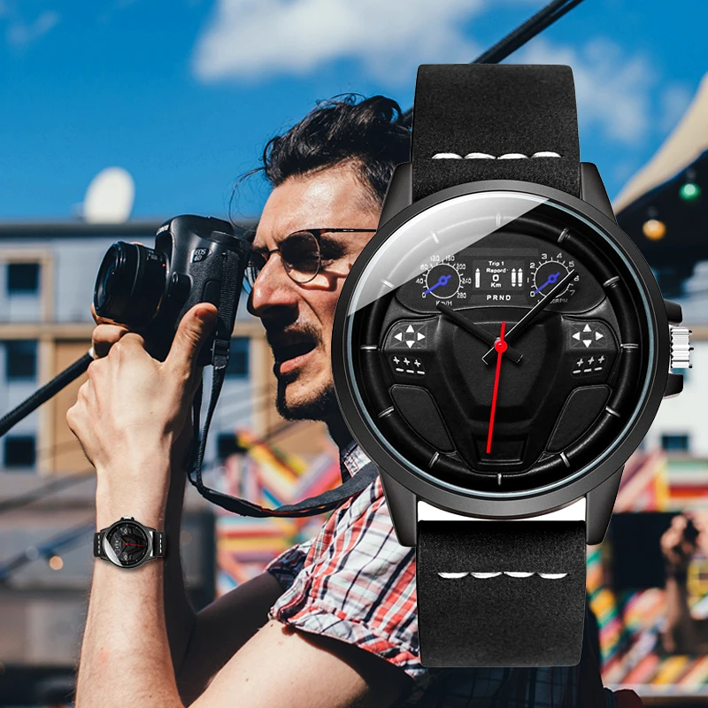 Новые трендовые Мужские часы с циферблатом для автомобиля, повседневные кварцевые креативные Ретро Мужские Роскошные деловые наручные часы Relógios Masculino