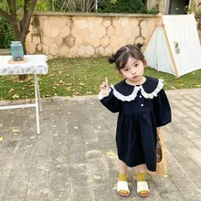 Owligbaby/ г. Платье для девочек в Корейском стиле; модные весенние платья для маленьких девочек; детская одежда; От 1 до 6 лет