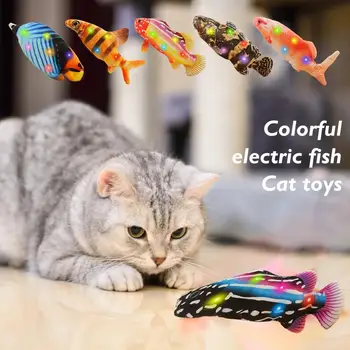 

Electric Moving Fish Cat Toy Funny Interactive Wagging Fish Cat Toy for Cat Kitten Kitty