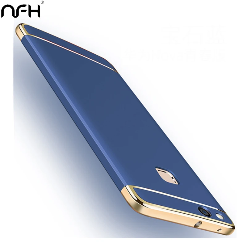

Luxury Gold Plating 360 Protection Case For Huawei P10 Lite Plus Y7 Y6 Y5 Prime 2018 Matte Hard Silicon Back Cover On Y7 Y6 2019