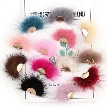 

DIY 4pcs Fan Shape feather Pendant tassel Earrings Jewelry DIY Making Accessories