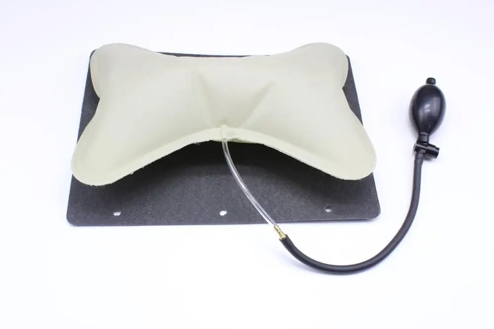 자동차 인테리어 시트 등받이 지지대, 요추 쿠션 베개, 수동 작동, 양방향 수동 팽창식 공압 마사지 부품