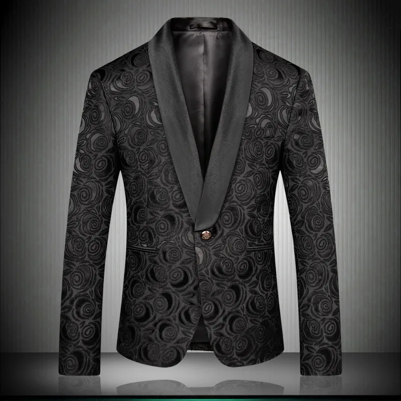 

Embossed Suit Formal Dress Men's New Style Slim Fit Korean-style Casual Single Suit Formal Dress Coat Perennial Goods
