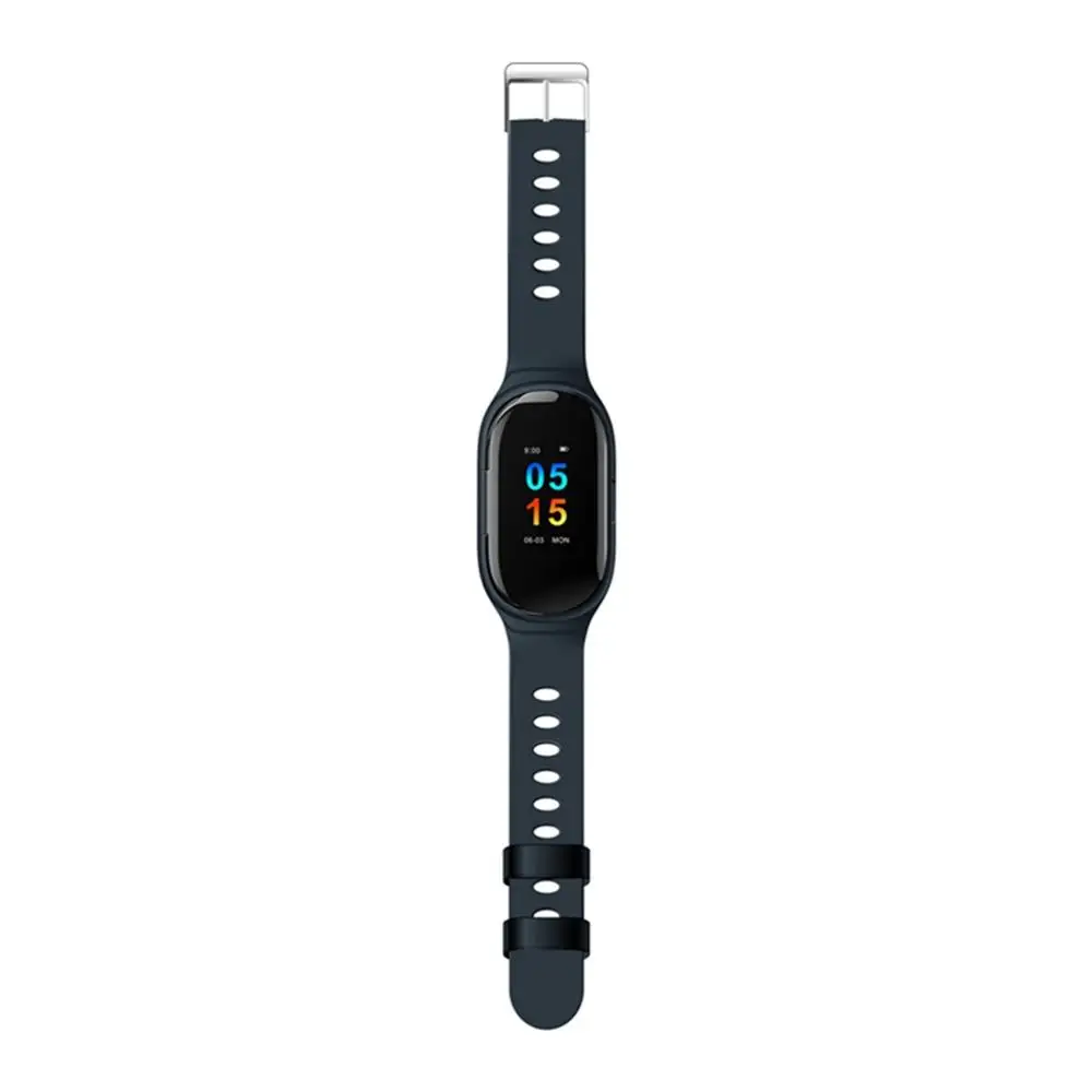 Femperna M1 Смарт-часы с Bluetooth наушниками монитор сердечного ритма Bluetooth звонки Smartwatch для мужчин женщин Android IOS - Цвет: Синий