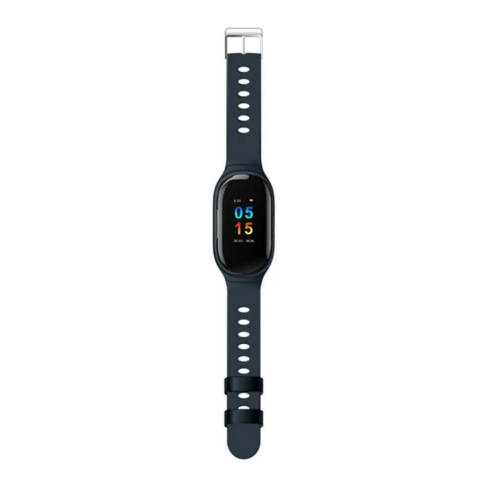Синий Femperna M1 Смарт-часы с Bluetooth наушниками монитор сердечного ритма Bluetooth звонки Smartwatch для мужчин женщин Android IOS - Цвет: Синий