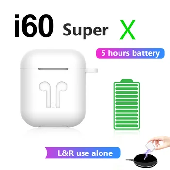 

i60 Super X TWS Wireless Bluetooth Earphones 6D bass Sport Earbuds Headset Pk i10 i30 i50 i80 i90 i100 tws for iPhone Xiaomi