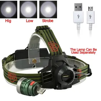 

8000LM Q5 LED Headlamp Rechargeable 18650 Torch Adjustable Focus 3 Modes LED Headlamp Headlight Flashlight Q5 LED Headlamp