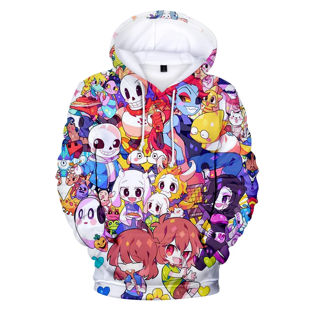 Game Undertale 3D Men Hoodie Pullovers Women Streetwear Fashion Print Sweatshirts Oversized Hood Boys Girls Top | Мужская одежда