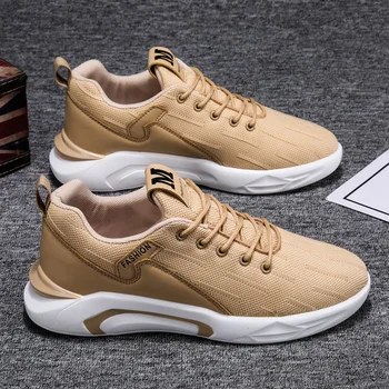 

Men Casual Shoes Lac-up Men Shoes Breathable Mesh Knit Sneakers Wear-resisting Non-slip Male Footwears Tenis Feminino Zapatos