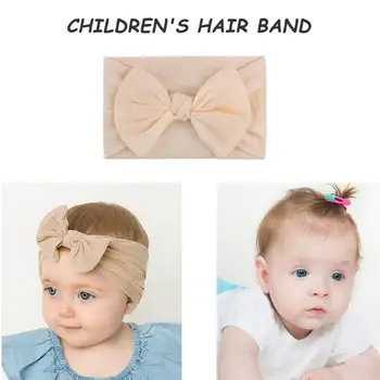 

Cute Baby Bow Knot Hairband Toddler Infant Nylon Headband Girls Headwear