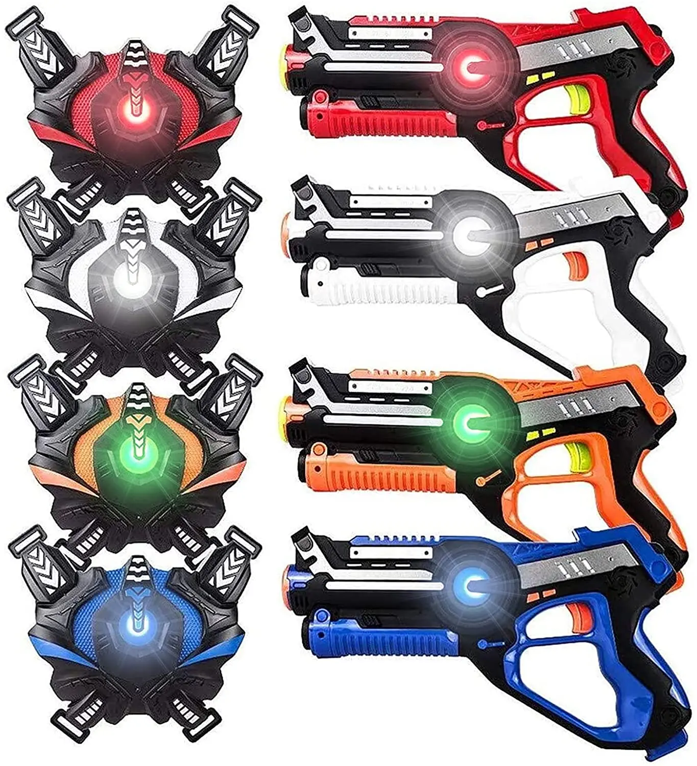Large Laser Tag Guns Sets with Vest Infrared Laser Tag Guns Toys for Kids Adults Indoor Outdoor Group Activity Blaster Boys Girl gatlings electric gel ball blaster rechargeable automatic airsoft pistol for adults kids splatter toy gun with water beads