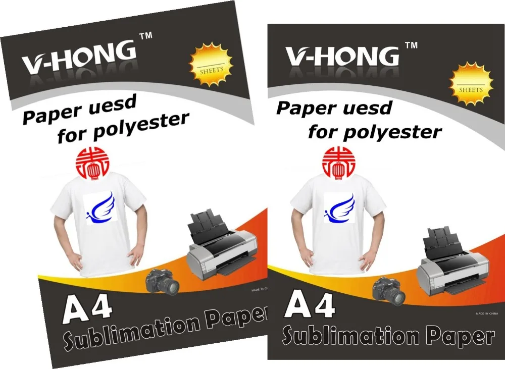 

A4 size transfer modal and polyester fabric heat sublimation paper