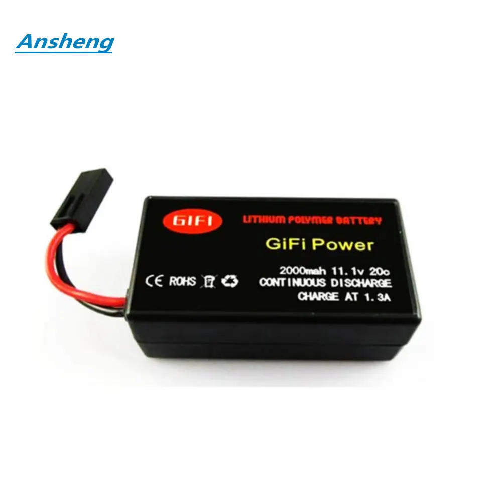 11.1V 2000-2300mAh 20C Li-Po Battery For Parrot AR.Drone 2.0 High Quality Battery