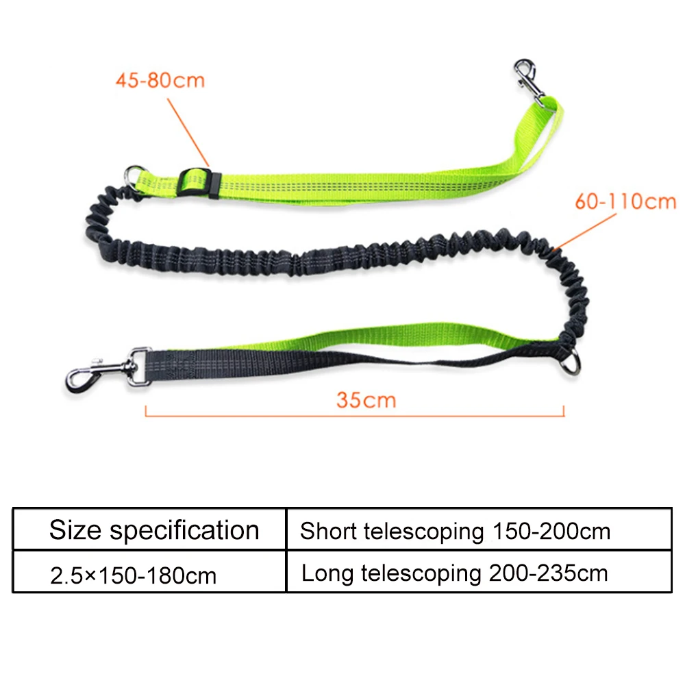 

Pet Dog Leads Harnesses Waist Waterproof Pockets Running Jogging Dog Leashes Chain For Large Dogs Puppy Traction Rope New