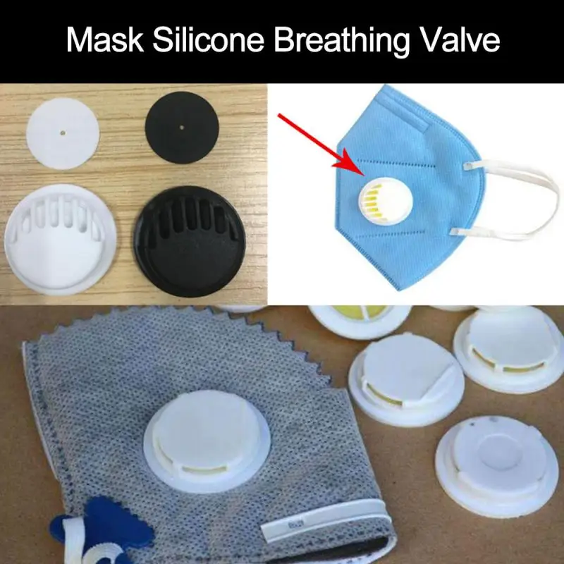 

3PC Dustproof Mouth Mask PM2.5 Carbon Filter Pollution Mask with Valve Anti Dust Mask for Women / Men Mask Accessories Valve