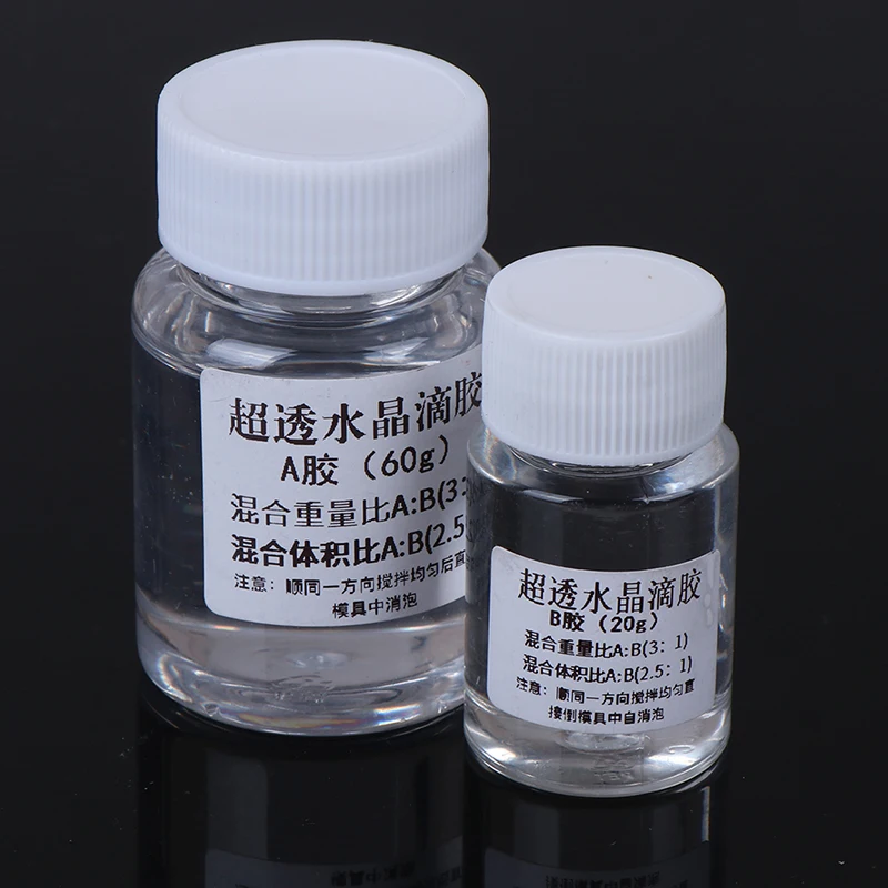 AB Crystal Glue Component Epoxy Resin Sealant For Dried Flower Specimens