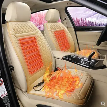 

12V Heated Car Seats Automobile Heating Seat Cover Cushion Winter Warmer Cars Seat Heater Pad Interior Car Accessories