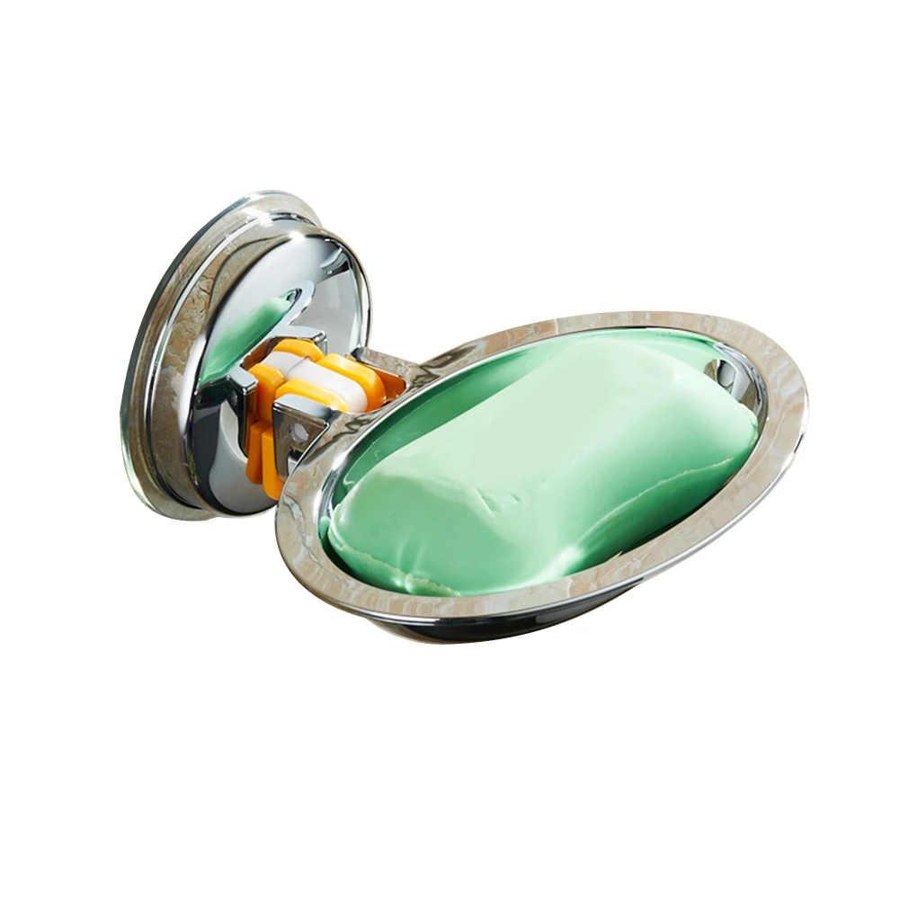 Without Drilling Holder Bathroom Suction Cup Draining Powerful Accessories Home Tray Box Wall Mounted Shower Sink Hanger