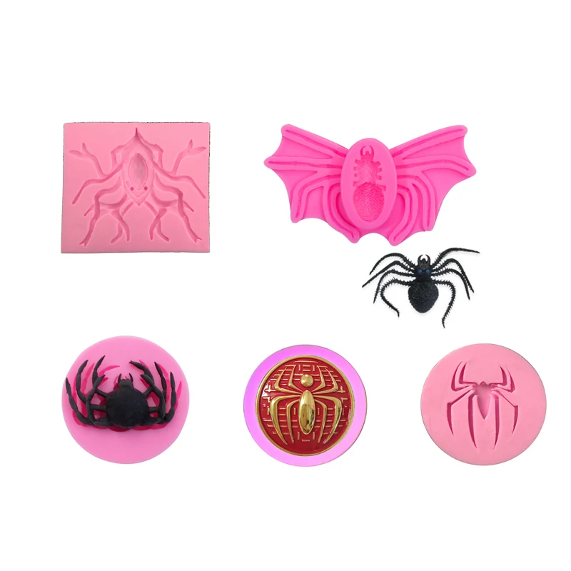 

Мини-паук, инструменты для украшения торта, силиконовая форма для выпечки, кухонные принадлежности, мастика, сахарная выпечка, кружка для выпечки