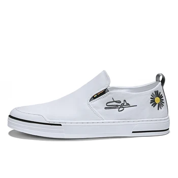 

sneaker white sneakers scarpe de minimalist leather hot 2018 on adulto mens summer casual sapatos new fabric slip shoe loafers