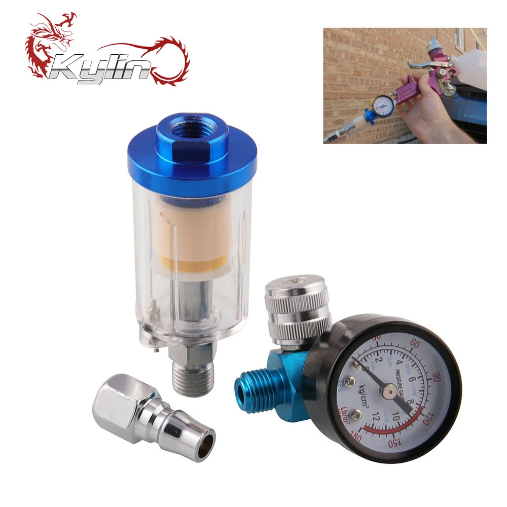 Vastar Pneumatic Paint Spray Gun Water Oil Separator Air Filter Moisture Trap With Compressor