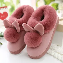 

2021 New Cotton Shoes Women Winter Indoor and Outdoor Wear Plush Shoes To Keep Warm Cute Household Cotton Slippers Women