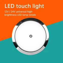 Sojourn – accessoires de Modification de remorque, éclairage rond LED Ultra fin, lumière d'intérieur 12v 24v avec interrupteur 10W 