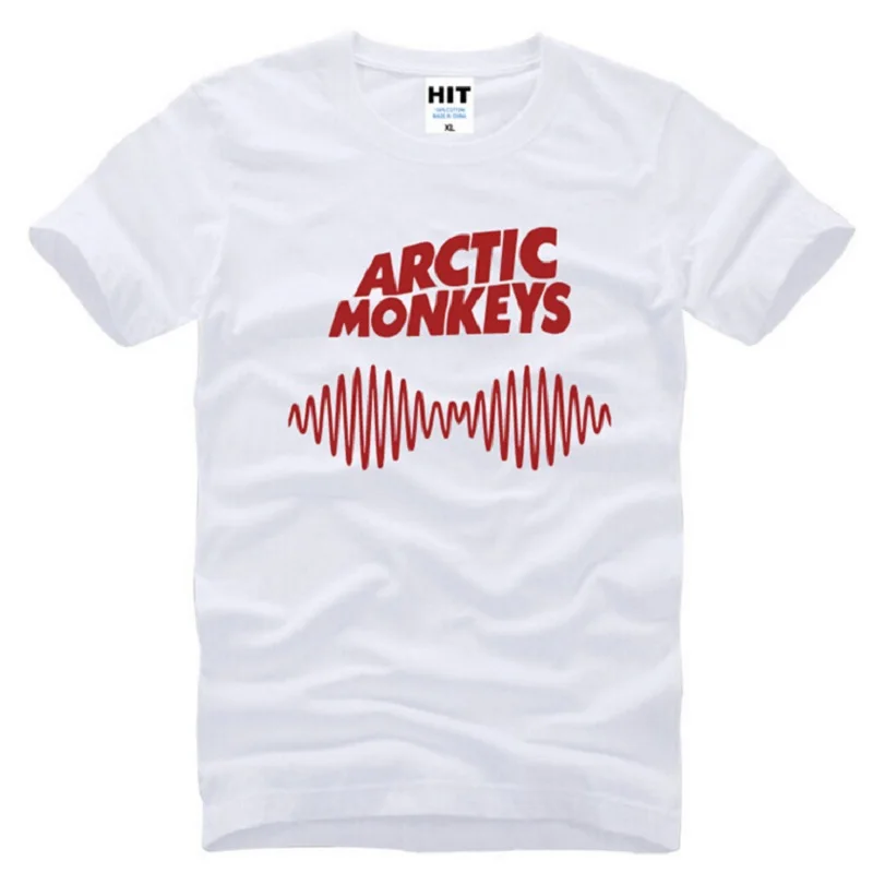 Летний стиль Харадзюку Arctic Monkeys T рубашки мужские хлопковые свободные короткий рукав Для мужчин's футболка в стиле рок Мода Мужской Хип Хоп футболки - Цвет: white t shirts 3