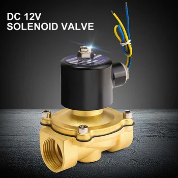 

1Pcs DC 12V DN25 Solenoid Valve Electric Pneumatic Valve for Water Oil Air Gas Brass Cooper 86x73x117mm