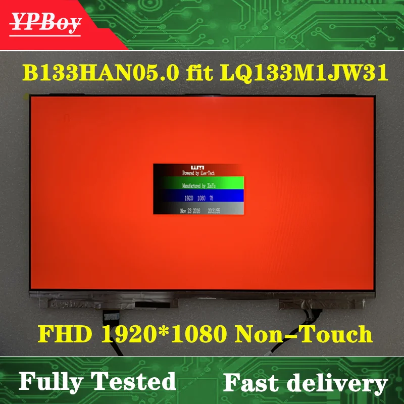 Оригинальный 13 &quotB133HAN05.0 DP/N 0RN5TT подходит для LQ133M1JW31 0WT1R3 ноутбука DELL XPS 9370 ЖК экран