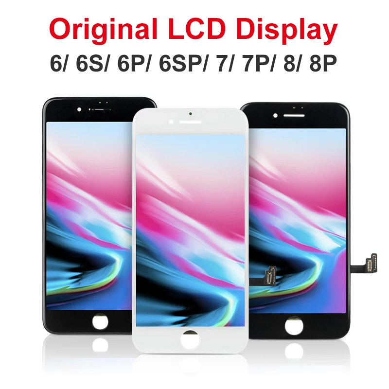 Дисплей с дигитайзером в сборе для iPhone 6 6S Plus LCD Отличный 3D тачскрин Идеальный тон 7