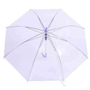 

Straight Pole Automatic Students Umbrella South Korea Umbrella Transparent Umbrella Long Umbrella Children biao yan san Men And