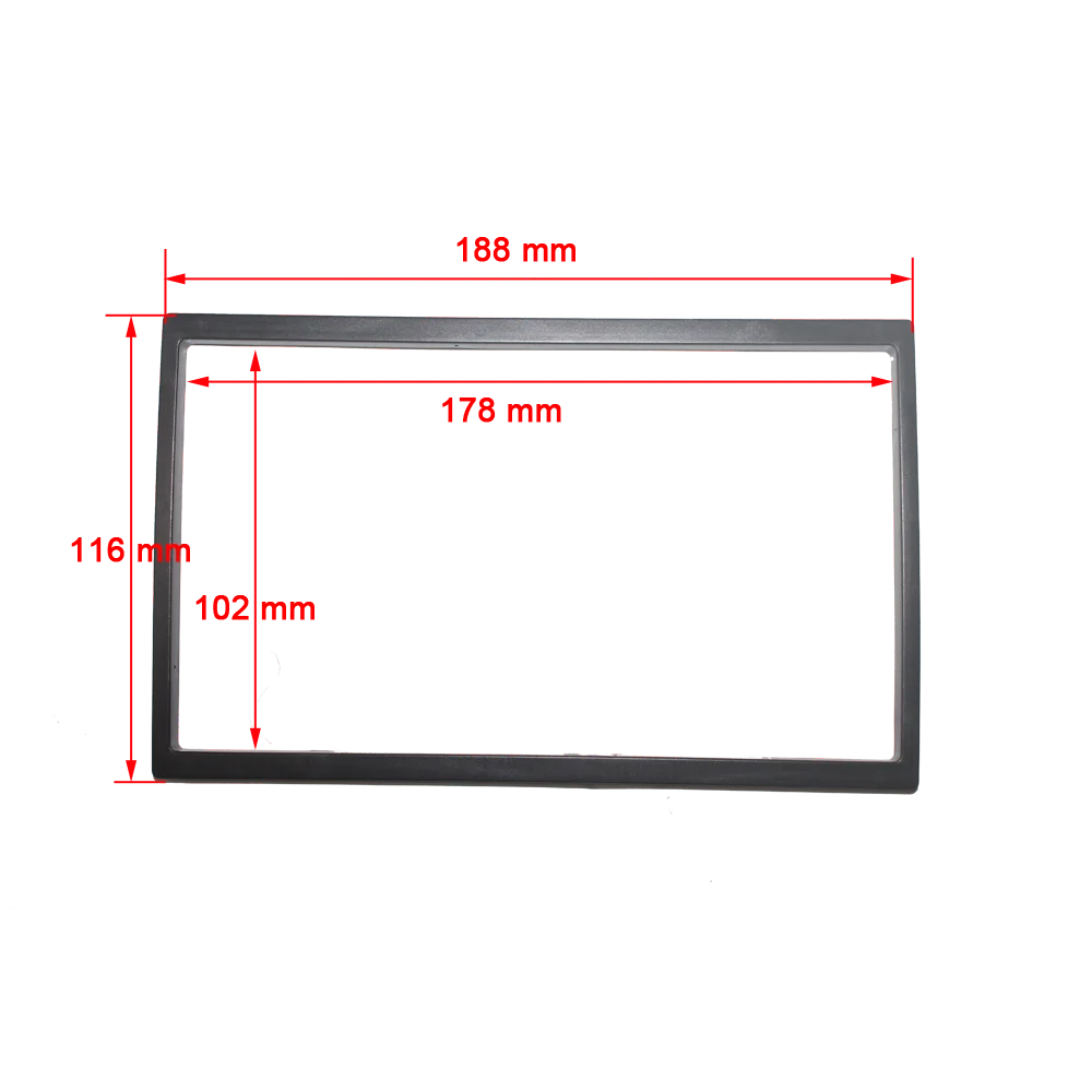 2 din Universal android car radio Fascia 10 inch Frame change to 9 inch 2 Din Car Radio Fascia frame Dash Kit Installation Frame