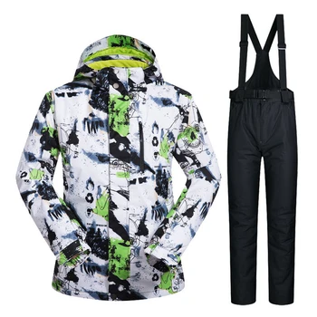 

Men Winter Ski Sets Waterproof Windproof Snowboarding Jackets Suits Thicken Warm Snow Clothes Park Skiing Snowboard Equipment
