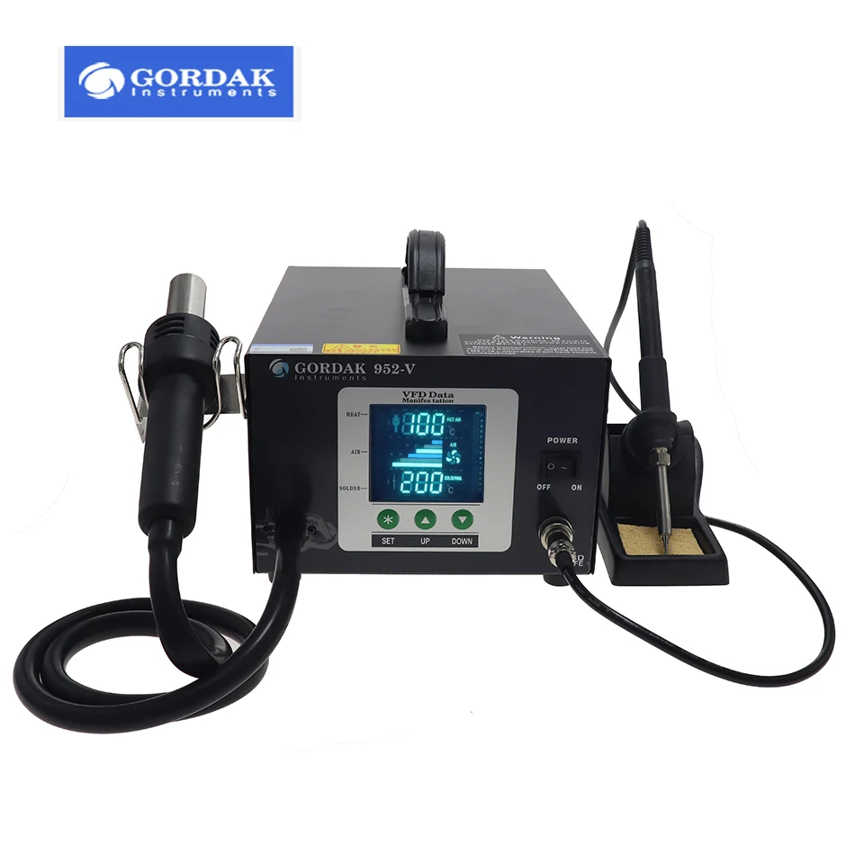 GORDAK 952 952V Горячая воздушная станция BGA паяльная наладочная станция телефон ремонт инструмент 110V 220V 700W