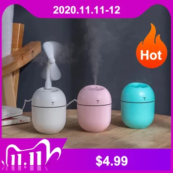 

Ultrasonic Mini Air Humidifier Aroma Essential Oil Diffuser 200ML Home Car USB Fogger Mist Maker with LED Night Lamp