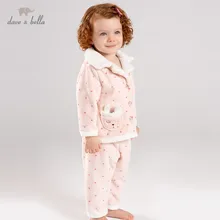 Pajamas-Set Unisex Print for Children Winter Baby Kids Home Clothing Long-Sleeve Sleepwear-Suit