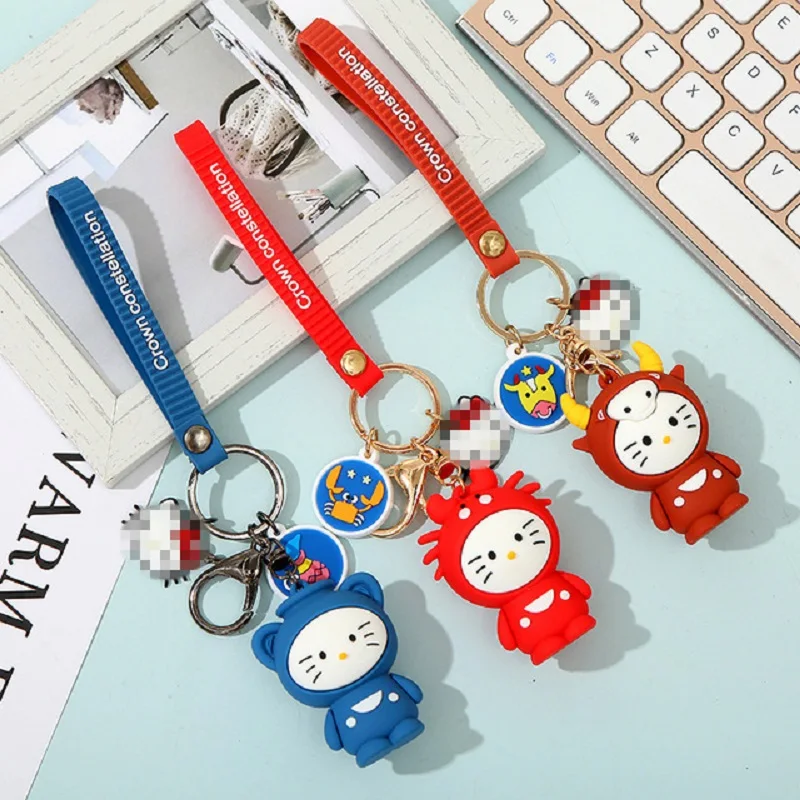 

2019 Astrology Key chain 12 Zodiac Aries Gemini Wallet Key chain Accessory Gift Fashion Taurus Key chain A birthday Present