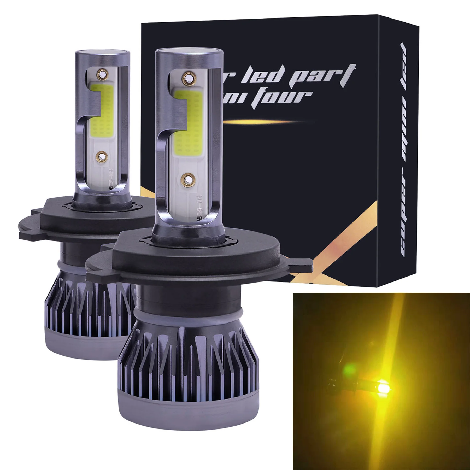 Super Car LED Headlight 3000K 6000K 8000K LEDH1 H3 H4 H7 H8 H9 H11 9005 9006 12000lm/pair Auto Lamp LED H7 Bulbs