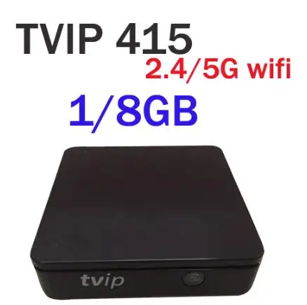 Хорошее качество ТВ коробка IP 410 412 415 четырехъядерный 1g 8g tv ip410 без wifi Android 6,0 и Linux OS телеприставка медиаплеер - Цвет: TVIP 415 DUAL WIFI