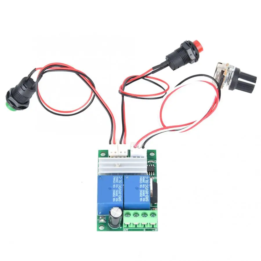 Регулятор скорости для двигателя переменного тока PWM DC регулятор скорости двигателя 6~ 24 В CW CCW переключатель вращения контроллер беззамочные переключатель двигателя