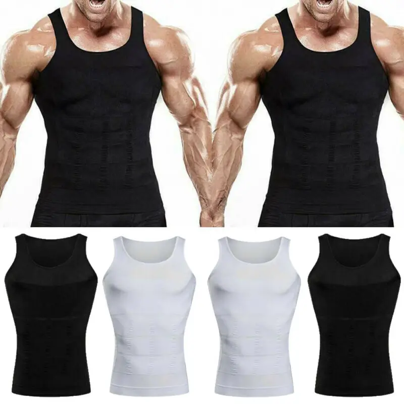 

Men Body Shaper Compression Vest Elastic Slim Tank Top Corset Sweat Body Shapers Top Weight Loss Shaper Slimming Waist Trainer